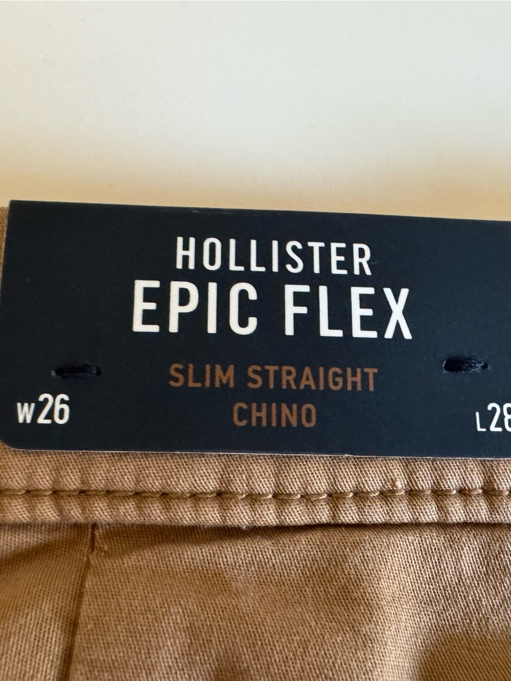 Hollister Slim Straight Epic Flex Chino - Brown